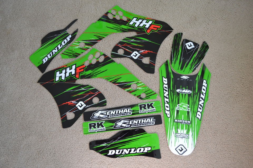 FLU DESIGNS PRO TEAM SERIES GRAPHICS KAWASAKI KXF250 KX250F 2006 2007 