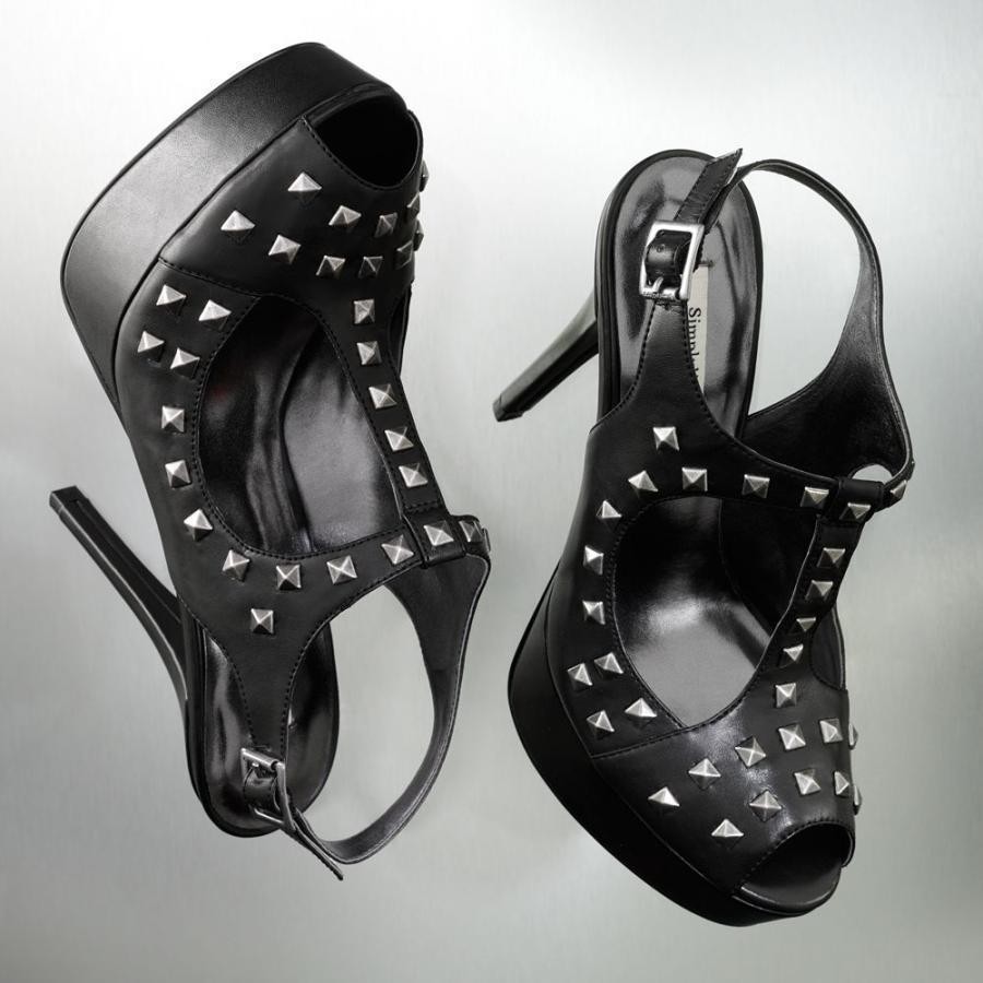 Womens $74 SIMPLY VERA WANG PEEP TOE PLATFORM HEELS Size 7 Studded 