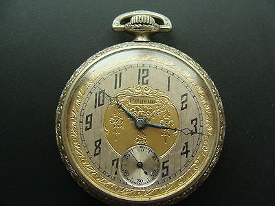 ANTIQUE POCKET WATCH MEYER & STUDEI PILGRIM SWISS 6 JEWEL 2 ADJUST