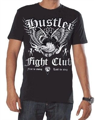 Mens Hustler clothing T Shirt hip hop urban fight street wear nwt free 