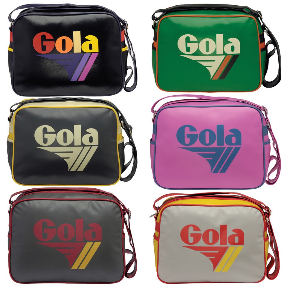 WOMENS GIRLS GOLA REDFORD BRIGHT RETRO MESSENGER SCHOOL WORK SHOULDER 