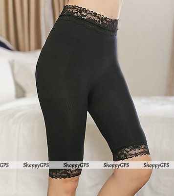 Lace High Waisted Girdle Leggings Shapewear Legging Firm Control SLIP 