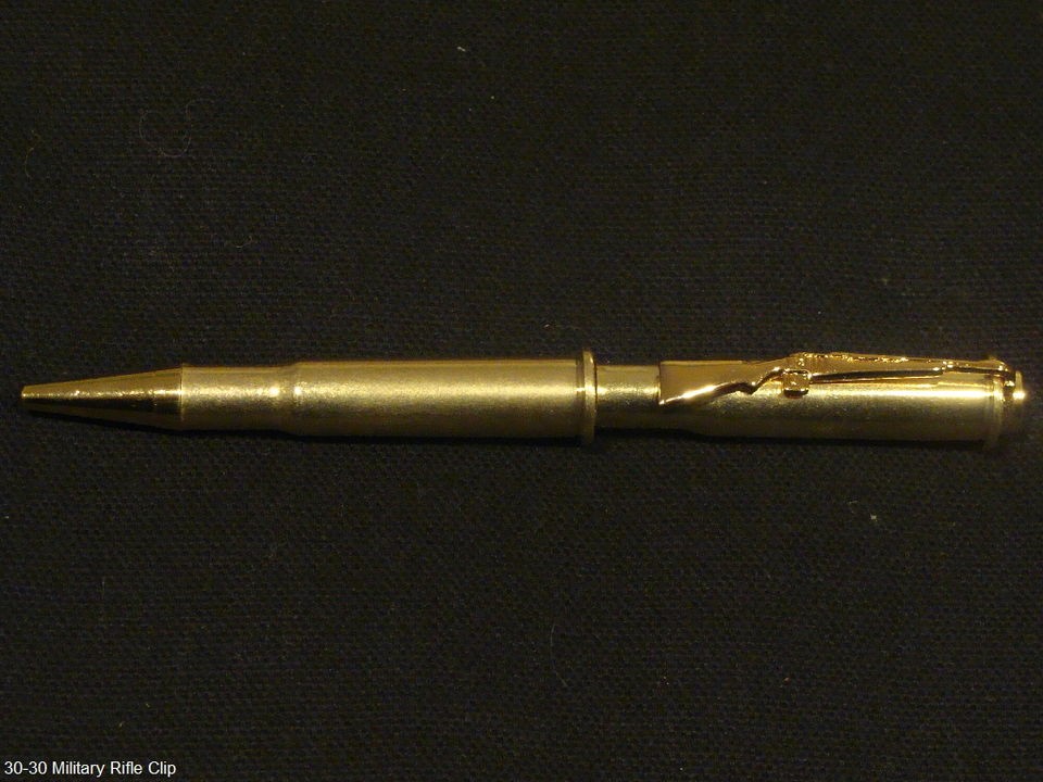 BULLET PEN 30 30 CAL. WINCHESTER BRASS RIFLE CASING BALL POINT