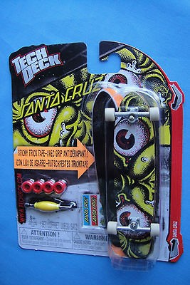 2012 Tech Deck SANTA CRUZ Retro EYES Sticky Tape Sk8board 