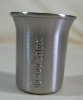cuervo silver stainless shot glass  4 95