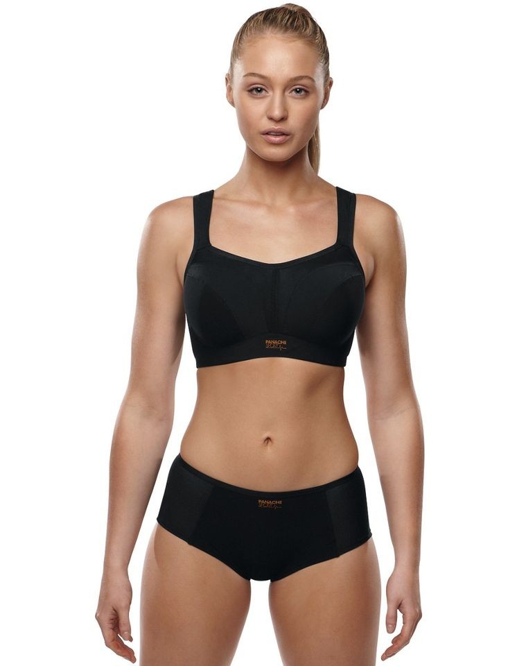   Ultimate High Impact Moulded Sports Bra Black 32   36 E   H 5021 BNWT