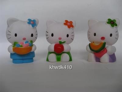 bath accessories rubber hello kitty squeaky sound toys set from