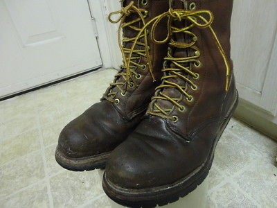 vintage red wing logger boots great cond with liner 10d