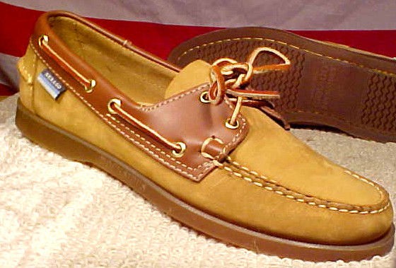 sebago docksiders handsewn new boat shoes men 7 m