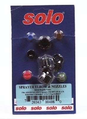 SOLO 0610408 P SPRAYER NOZZLE KIT FLAT JET O RINGS SWIRL PLATE FILTER 