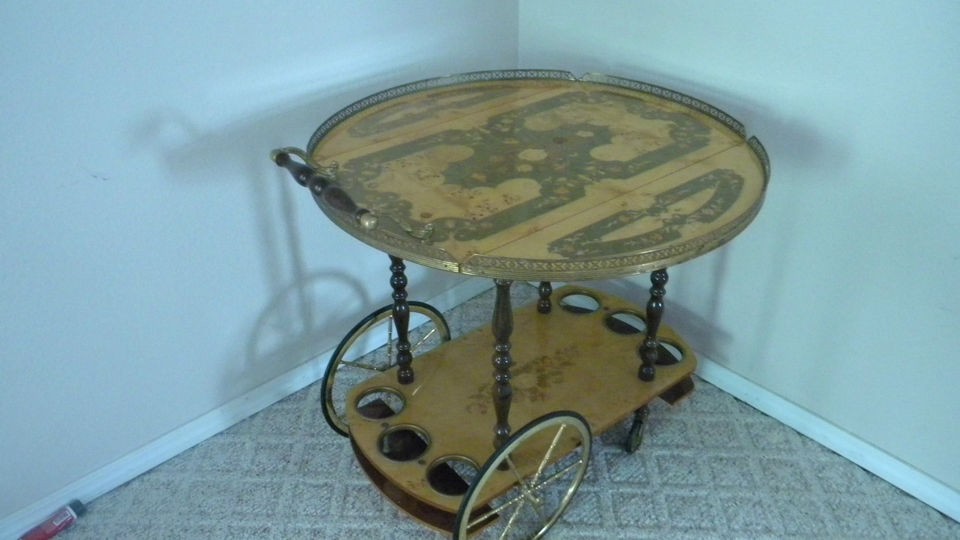 vintage italian tea or beverage cart 1960 s one day