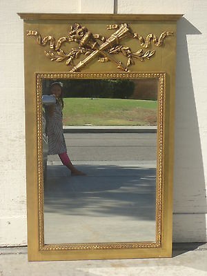 Hollywood Regency Gilt French Empire Style Mirror