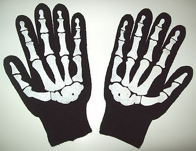   Bone Gloves Riding Work Halloween Skelton Storage Wars Barry Weiss