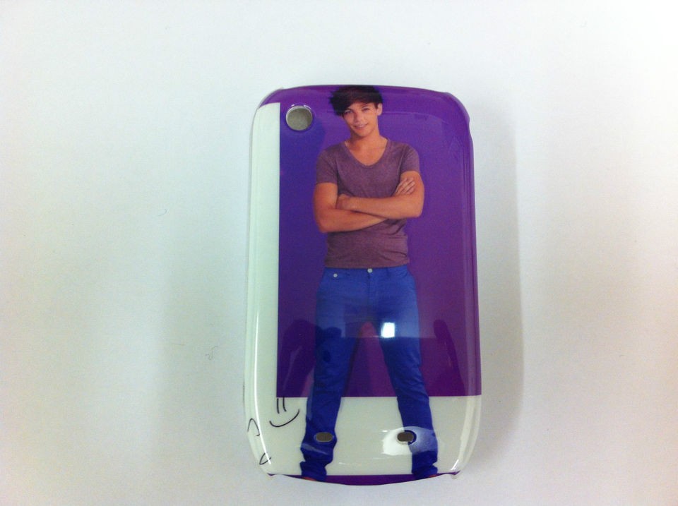 LOUIS TOMLINSON 1D Fits BlackBerry 8520 9300 Curve Hard Back Cover 