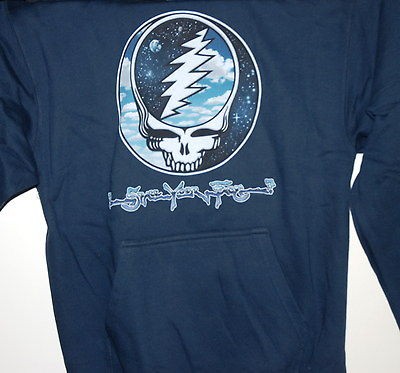 GRATEFUL DEAD STEAL YOUR SKY & SPACE PULLOVER HOODED SWEATSHIRT NEW 