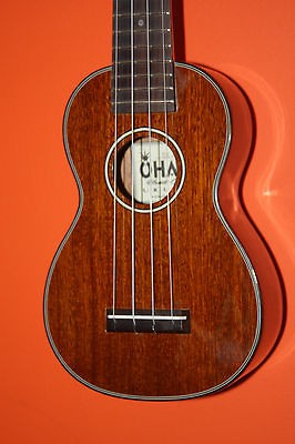 MIM Ohana Soprano SK 35G All Solid Mahogany Gloss Setup Ukulele Uke 