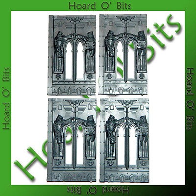 WARHAMMER 40K BIN BITS SANCTUM IMPERIALIS   4x WINDOW WALL