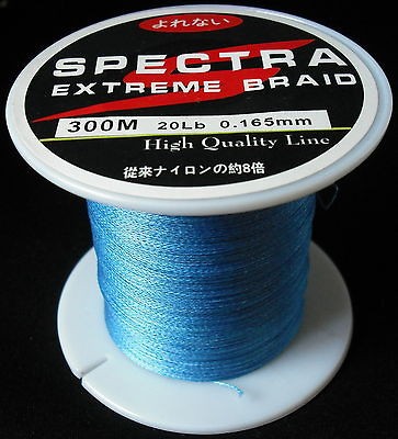 spectra extreme braid fishing line 300m 20lb blue from china