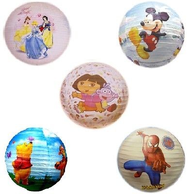 NEW CARTOON CHARACTER CHILDRENS BEDROOM CEILING PAPER LANTERN LIGHT 