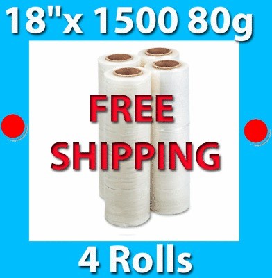 rolls hand stretch film shrink wrap 18 x 1500