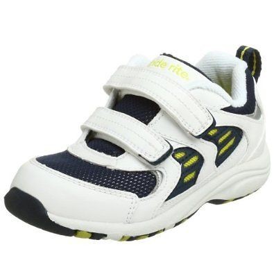 Stride Rite Little Boy Sneaker Shoe See Saw H&L White Navy 4 5 6 8 Med 