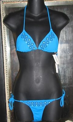 nwt aeropostale 2pc bikini swimsuit aqua sz x sm