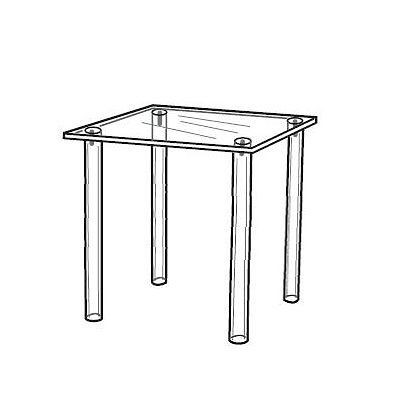 Acrylic Square Riser Table Figurine Display Stand 10 x 10 x 9