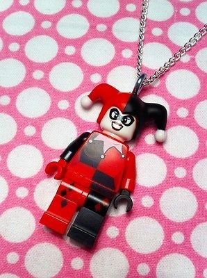 lego batman harley quinn necklace dc comics superheroes from australia