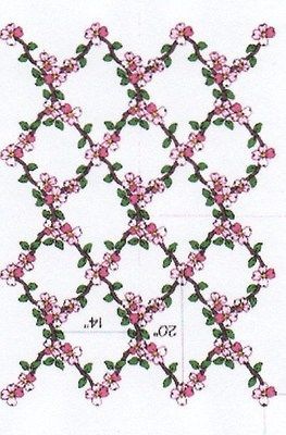 applique dogwood trellis kit quilt pattern  12