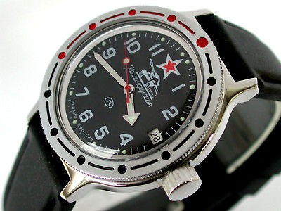 vostok russian auto amphibian tank watch 2200f new time left