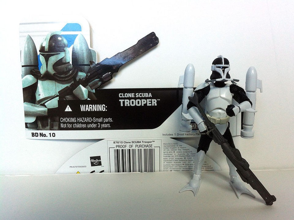 Clone SCUBA Trooper from Star Wars Clone Wars 2008 Legacy Loose