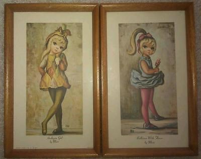 Vintage Ballerina with flower and Harlequin girl by Maio. Both in one 