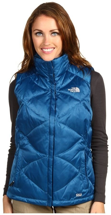 the north face vest 550 fill power goose down woman xs nwt