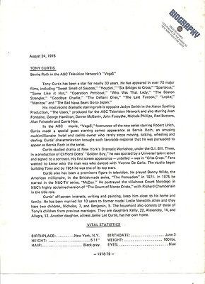 1978 abc biography press release tony curtis 