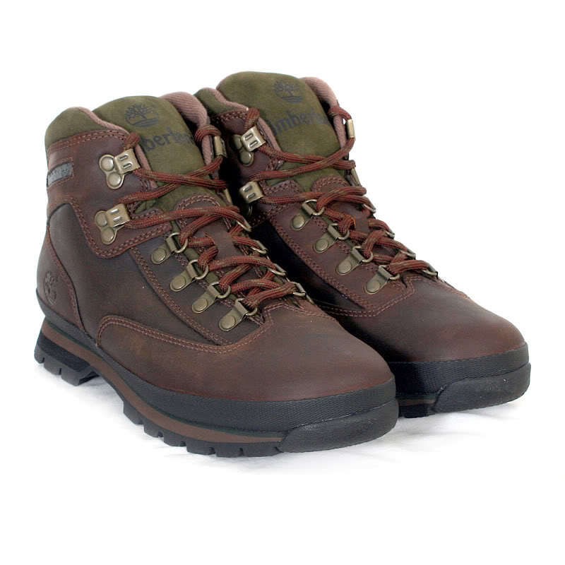 TIMBERLAND MENS EURO HIKER DARK BROWN BOOTS 95100 UK 7   11.5