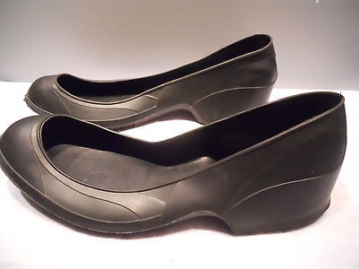 Vintage Tingley Black Storm Rubbers Over Dress Shoes Rain Galoshes Men 