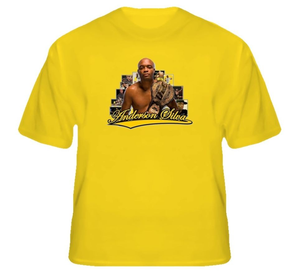 anderson spider silva ufc championship t shirt