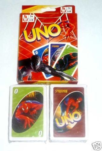 uno playing cards game spiderman 3 the movie sealed new