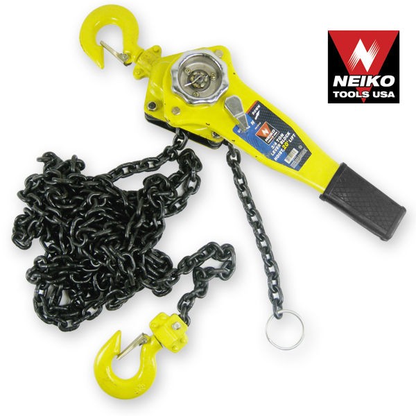 TON RATCHETING LEVER BLOCK CHAIN HOIST COME ALONG LIFT PULLER