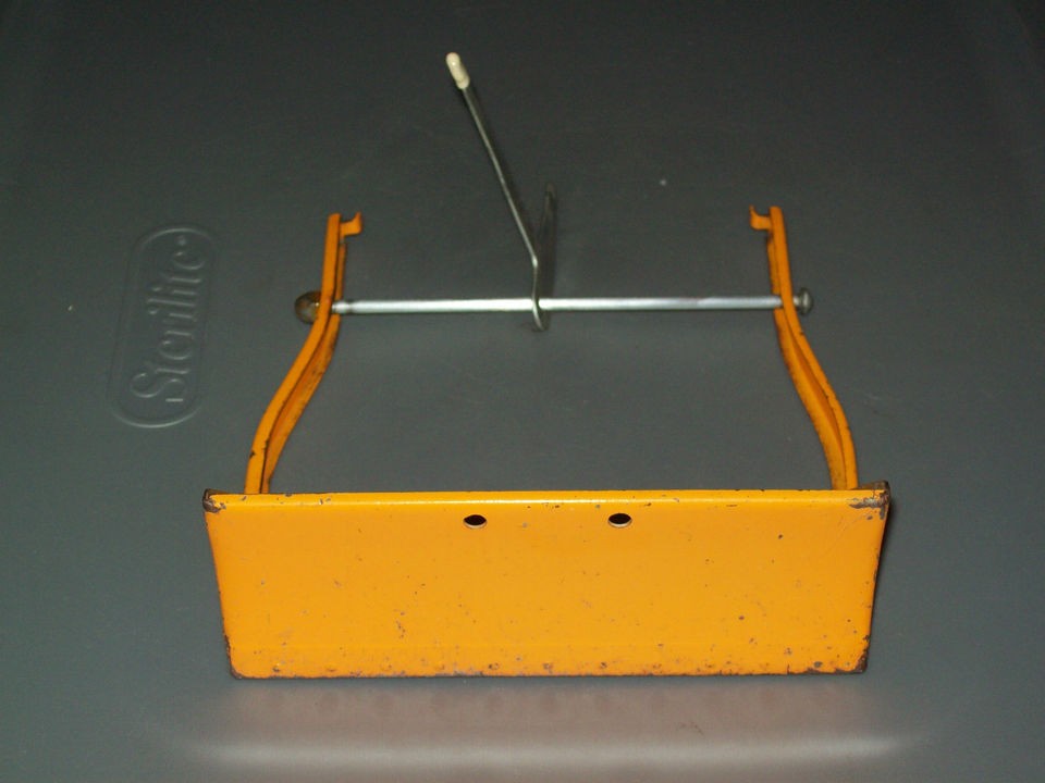 TONKA #100 BULLDOZER ORANGE METAL FRONT BLADE ASSEMBLY