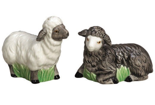 andrea by sadek sheep salt pepper shakers set time left