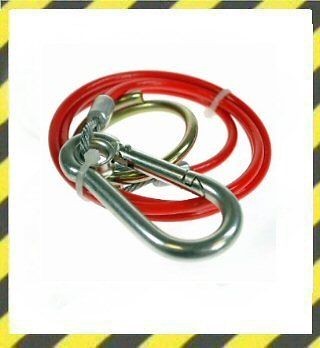 Breakaway Break Away Cable 1mtr x 3mm Towing Caravan Plant Trailer 