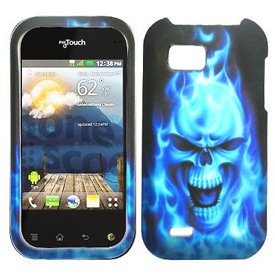 Skull LG Eclypse 4G C800G LGC800g Faceplate Snap on Phone Cover Hard 