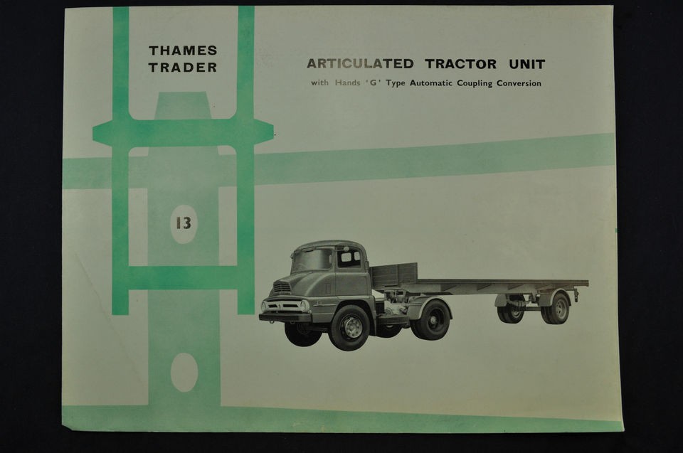   Thames Trader Articulated Tractor Truck English Ford Sales Brochure