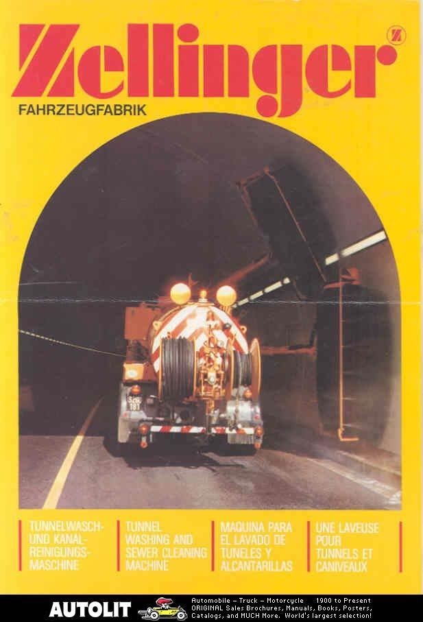 1990 zellinger tunnel washer sewer truck brochure 