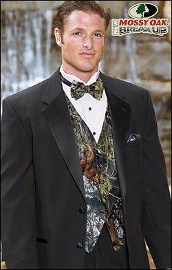 NEW 5XL Mossy Oak Break Up Camouflage Tuxedo Tux Vest Bow Tie Alpine 