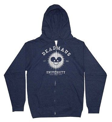 Deadmau5 University Dubstep Band Mouse Logo Adult Zip Up Hoodie