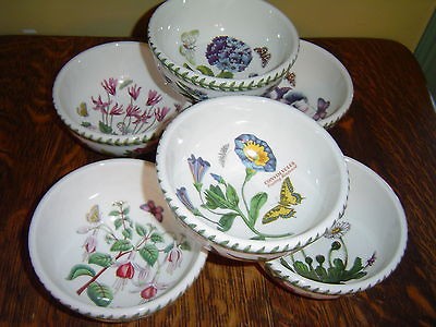 Portmeirion  Botanic Garden  Set of 6 Fruit/Salad Bowls NIB