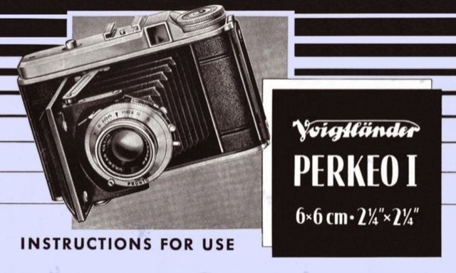 VOIGTLANDER PERKEO I INSTRUCTION MANUAL FREE SHIP