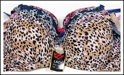 BRAS NEW LOT Cheetah Print #82523 40C Animal Style SLEEK Celebrity 